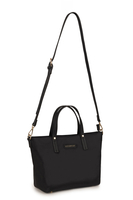 Vivisence Damen Handtasche Reißverschluss Mit Abnehmbarem Riemen Für Alltag, Schwarz