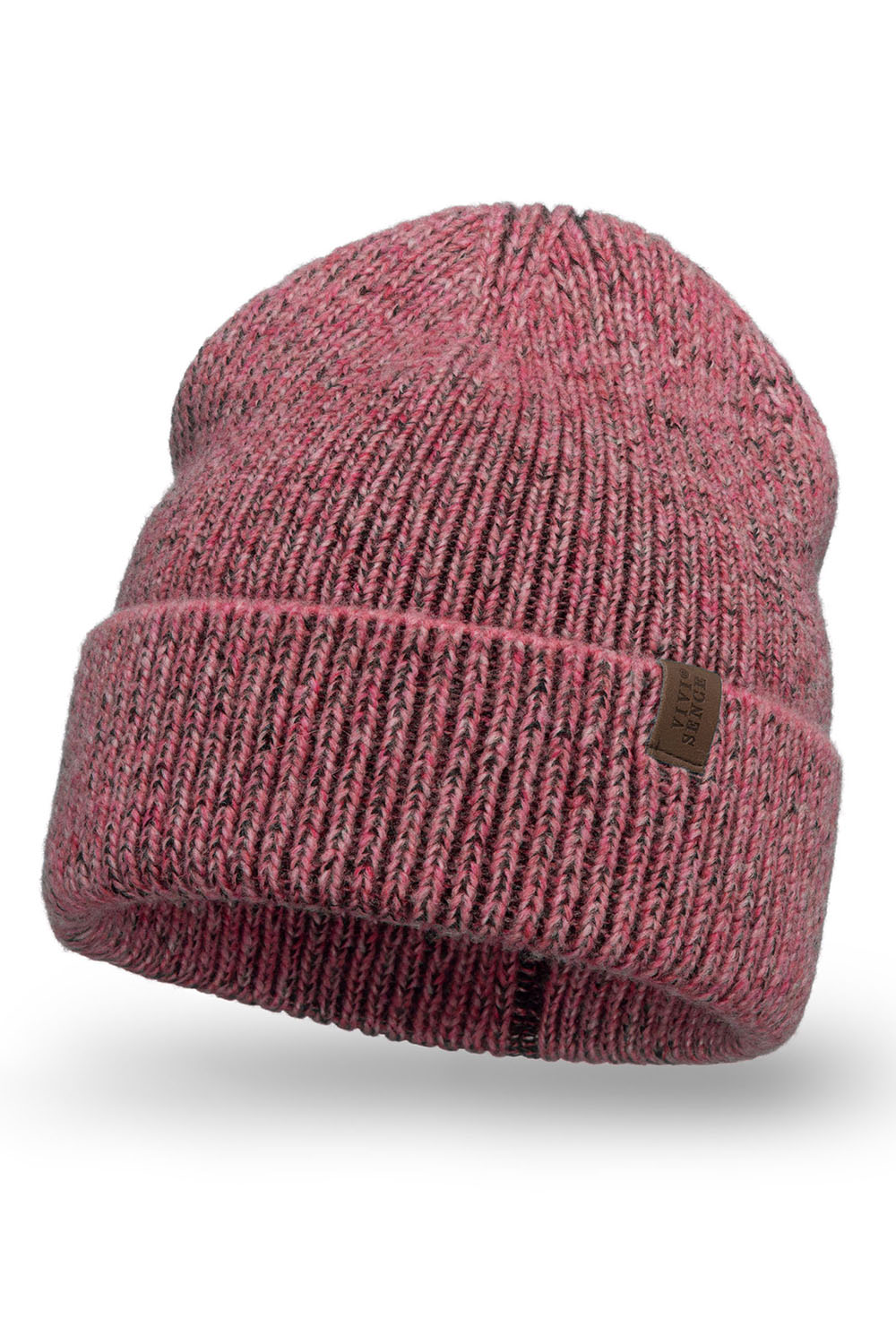 Vivisence Damen Mütze Winter Strickmütze Zweifarbigem Wärmendem Garn Herbst 7098, rosa