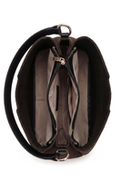 Vivisence Damen Handtasche Mit Magnetverschluss Und Fächern Für Ordnung, Braun