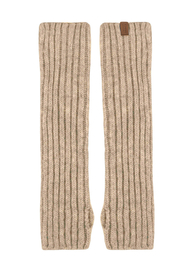 Vivisence Femme Gants Hiver Tricot Maille Extensible Douce Chaleur Confort, beige