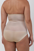 Vivisence Femme Culotte Gainante Taille Haute Silhouette Parfaitement Formée 4101, beige