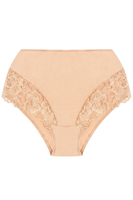 Vivisence Dame Slip Unterhose Spitze Bund Gummispitze Unterwäsche klassisch  4008, beige