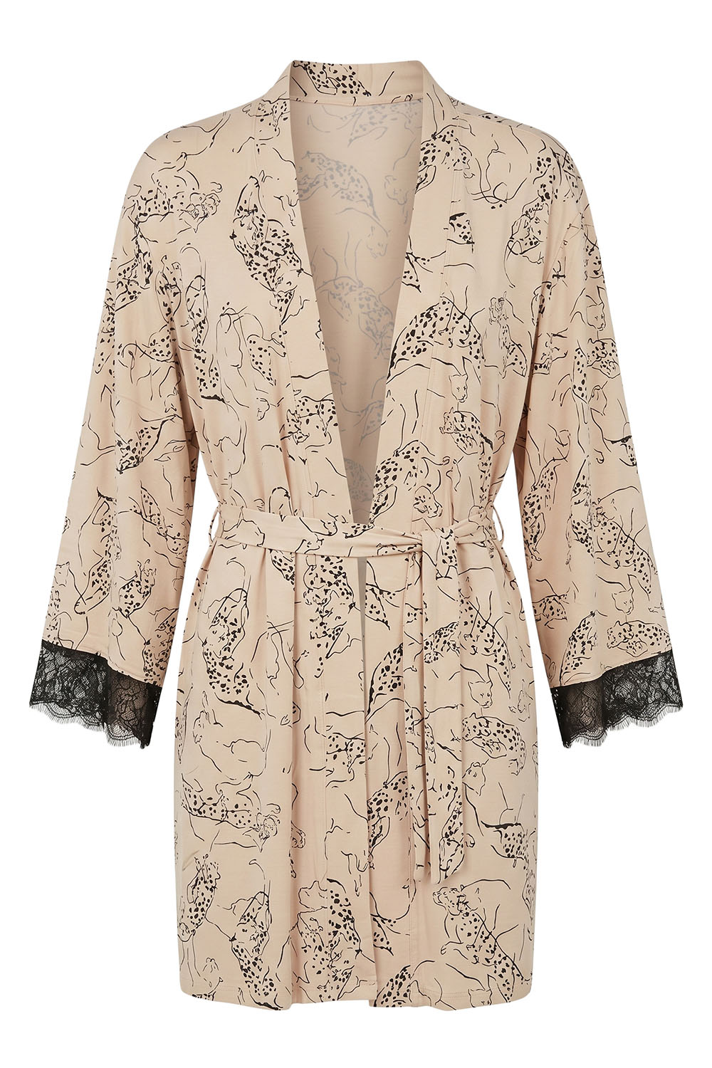 Vivisence Femme Ensemble De Nuit Trois Pieces Viscose Confort Et Elegance Pour Chaque Nuit, beige et noir