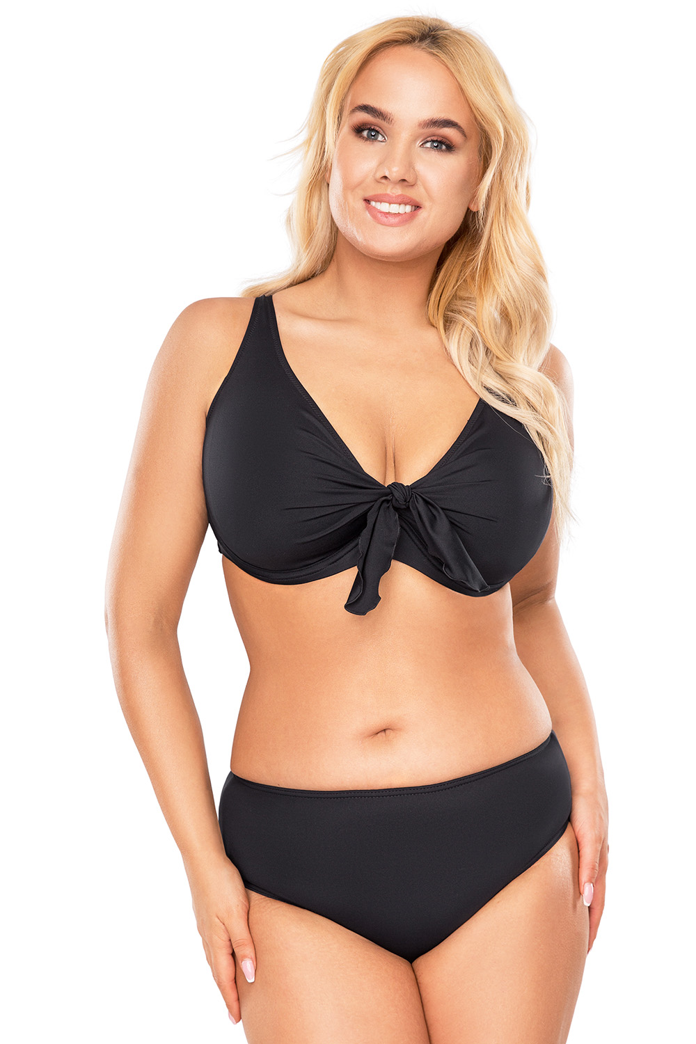 VIVISENCE Bikini Oberteil Damen Bademode Bikini BH Starker Halt 3202, schwarz