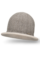 Vivisence Women's Winter Hat Classic Warm Yarn Everyday Look Gift Idea 7044, beige houndstooth