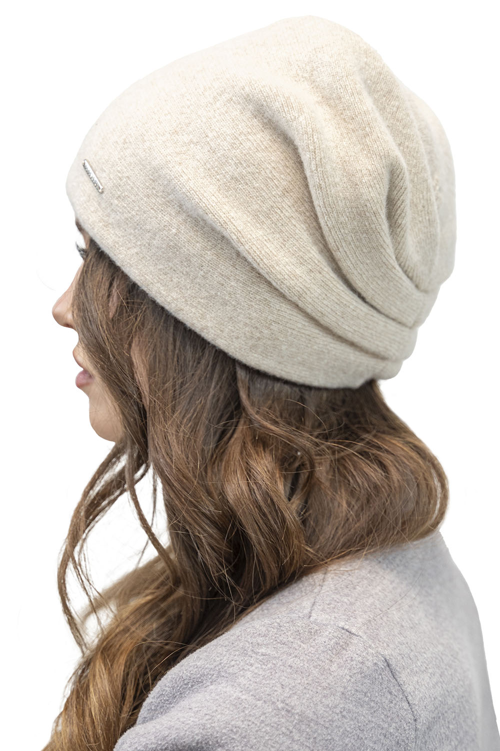 Vivisence Bonnet Femme En Laine Plissé Doublé Polaire Confort Quotidien 7085, écru