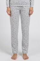 Vivisence Pyjama Deux pièces pour Femme Coton Manches Longues 2023, gris