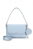 Vivisence Women Shoulder Bag With Pouch Zip Closure Adjustable Strap For Easy Carry, baby blue