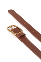 Vivisence Damen Gürtel Echtleder goldene Schnalle Ledergürtel P0004,