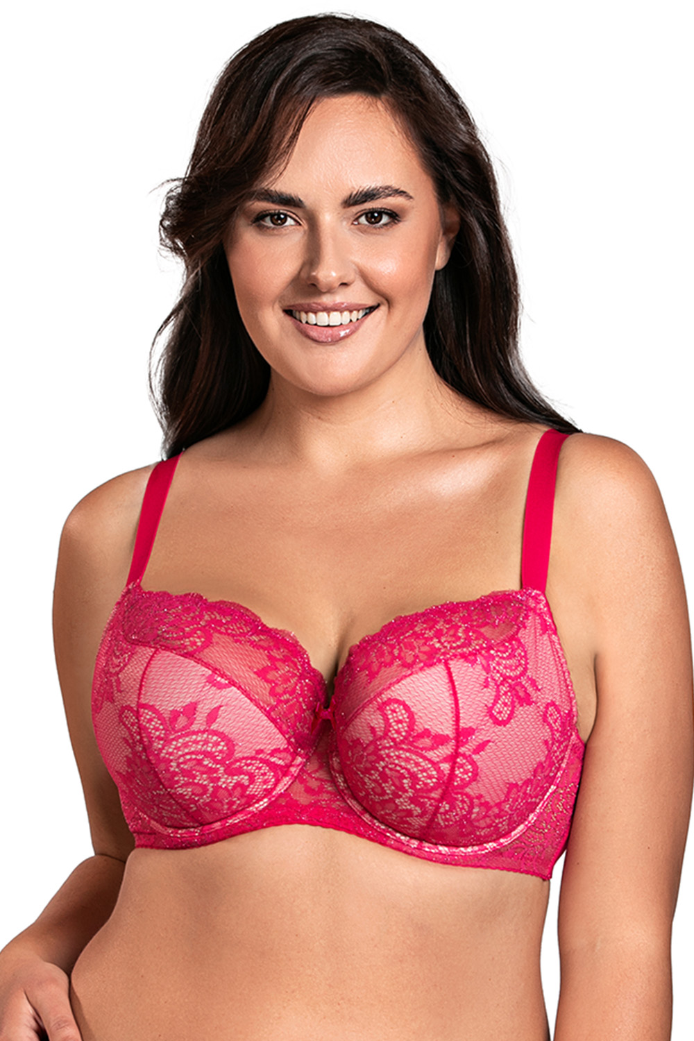 Vivisence Femme Soutien-Gorge Semi-Rembourré Subtil Et Charmant 1045, fuchsia