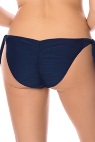 Vivisence Bikinislips Dame Bademode musterlos normaler Bund Setteil EU 3004, dunkelblau