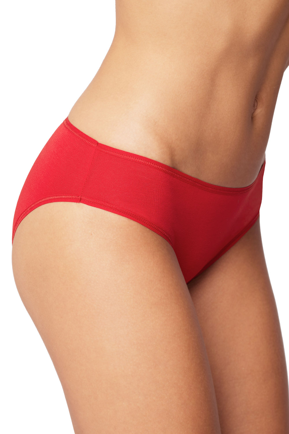 Vivisence 5-pack of women's classic briefs 4003, black/red/beige/white/navy blue