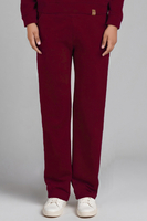 Vivisence Women's Sweatpants Wide Leg Lounge Relaxed Fit High Waist Knit Trousers With Elastic Waistband And Side Pockets Ideal For Casual Everyday Or Homewear Looks 9102, maroon