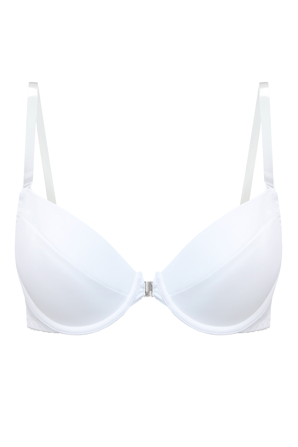Vivisence Femme Soutien Gorge Bretelle Transparent Push Up Invivsible Soutien-Gorge Dos Nu Amovibles Bretelles, blanc