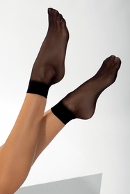 Vivisence Damen Söckchen Klassische 20 DEN 3Er-Pack Mit Unsichtbarer Zehenverstärkung Weich Und Bequem Breiter Rand Für Sicheren Halt Ohne Druck, nero