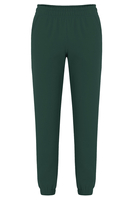 Vivisence Pantalon De Survêtement Femme Confortable Ceinture Élastique Poignets Côtelés Poches Latérales Tissu Doux Coton Mélangé Pour Détente Maison Sport Look Quotidien 9104, vert