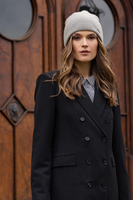 Vivisence Bonnet Femme Doux Tricoté Avec Revers Doublure Intérieure Hiver 7096, gris clair