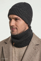 Sets Sets hat + loop scarf, Dark Grey