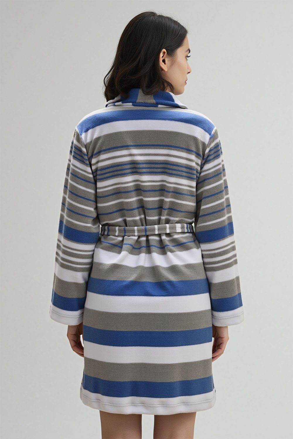 Vivisence Damen Bademantel Baumwolle Mit Gürtel Perfekt Für Täglichen Gebrauch 5030,