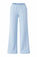 Vivisence Femme Pantalon De Survêtement Pli Devant Taille Élastique Confort, bleu ciel