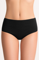 Vivisence women's smooth high waist briefs 4001, black