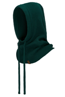 Vivisence Women Winter Hood Soft Cotton Knit Adjustable Drawcord Cozy Warmth, Green