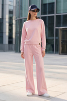 Vivisence Femme Sweat Col Rond Maille Douce Confort Toute La Journée, rose