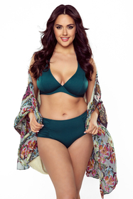 Vivisence Bikinihose Damen Bikini Unterteil Ideal Schwimmen und Sonnenbad 3002, grün