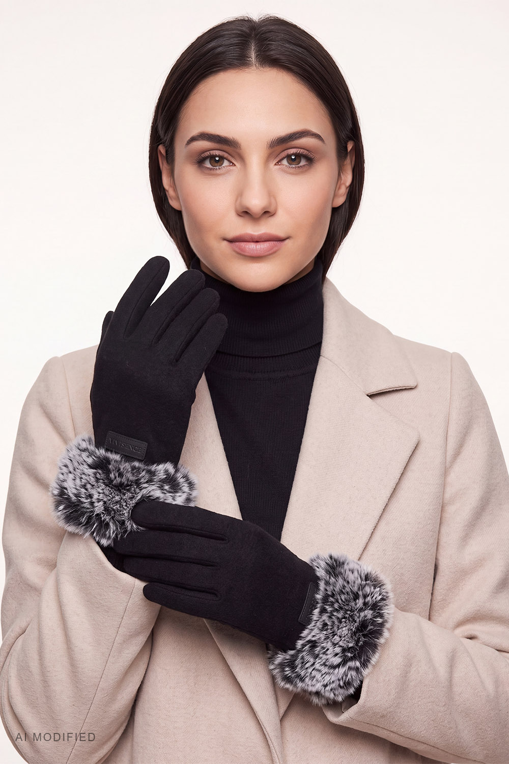Vivisence 7227 Gloves Fabric, black