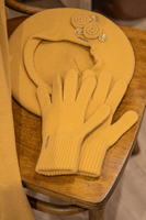 VIVISENCE Damen Winter Handschuhe aus Wolle Ideal für Kaltes Wetter 7201, honigfarben