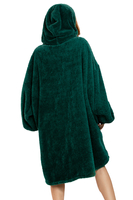 Vivisence Sweat à Capuche Couverture et Chaussettes Poche Frontale Couverture Oversize Chaud et Confortable Tissu Ultra Doux Idéal Pour l’Hiver et Comme Cadeau Cosy, 