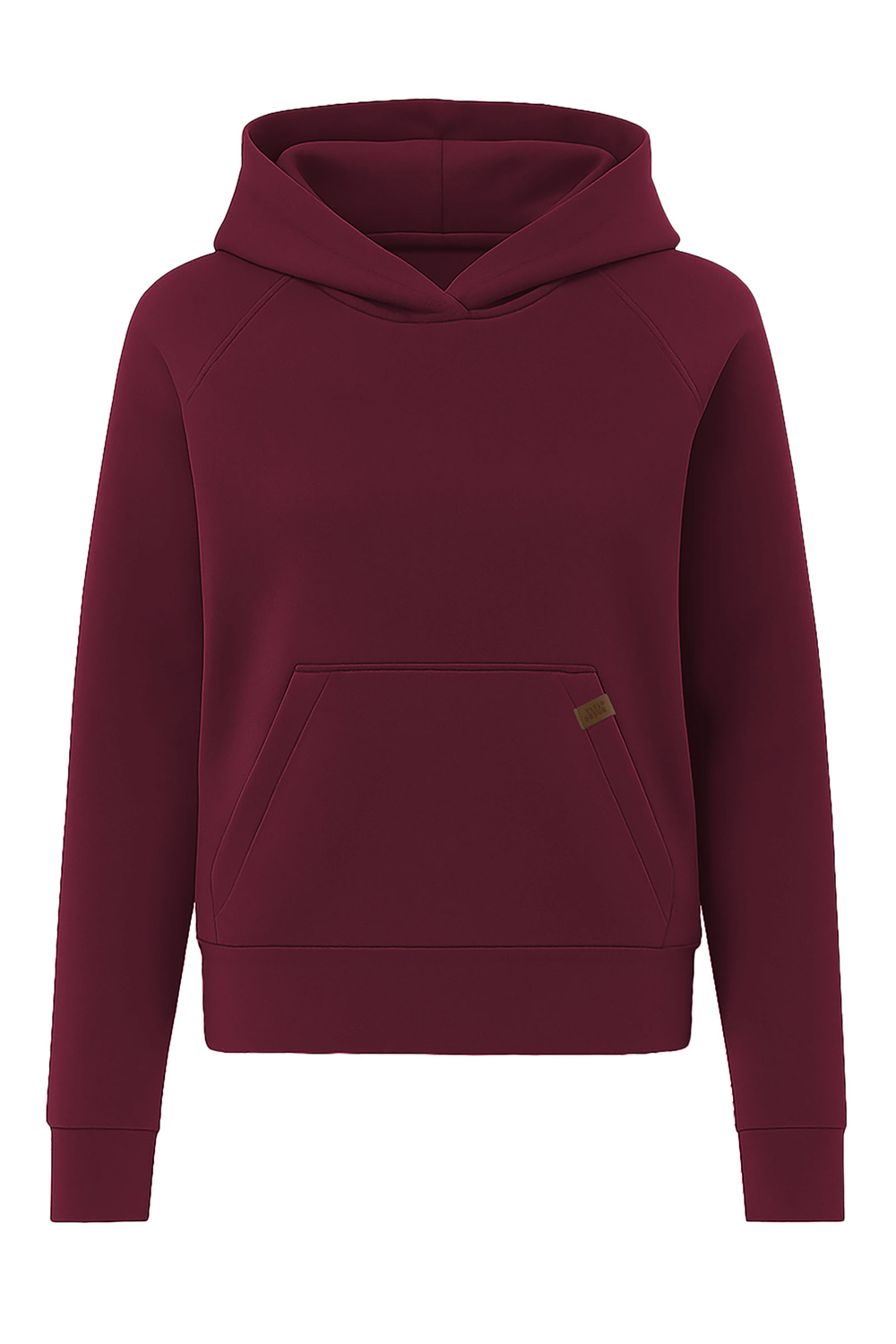 Vivisence Women Hoodie Sweatshirt Cotton Hood Pocket Casual Sportswear 9003, maroon