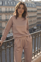 Vivisence Women's Sweatpants Wide Leg Lounge Relaxed Fit High Waist Knit Trousers With Elastic Waistband And Side Pockets Ideal For Casual Everyday Or Homewear Looks 9102, Beige