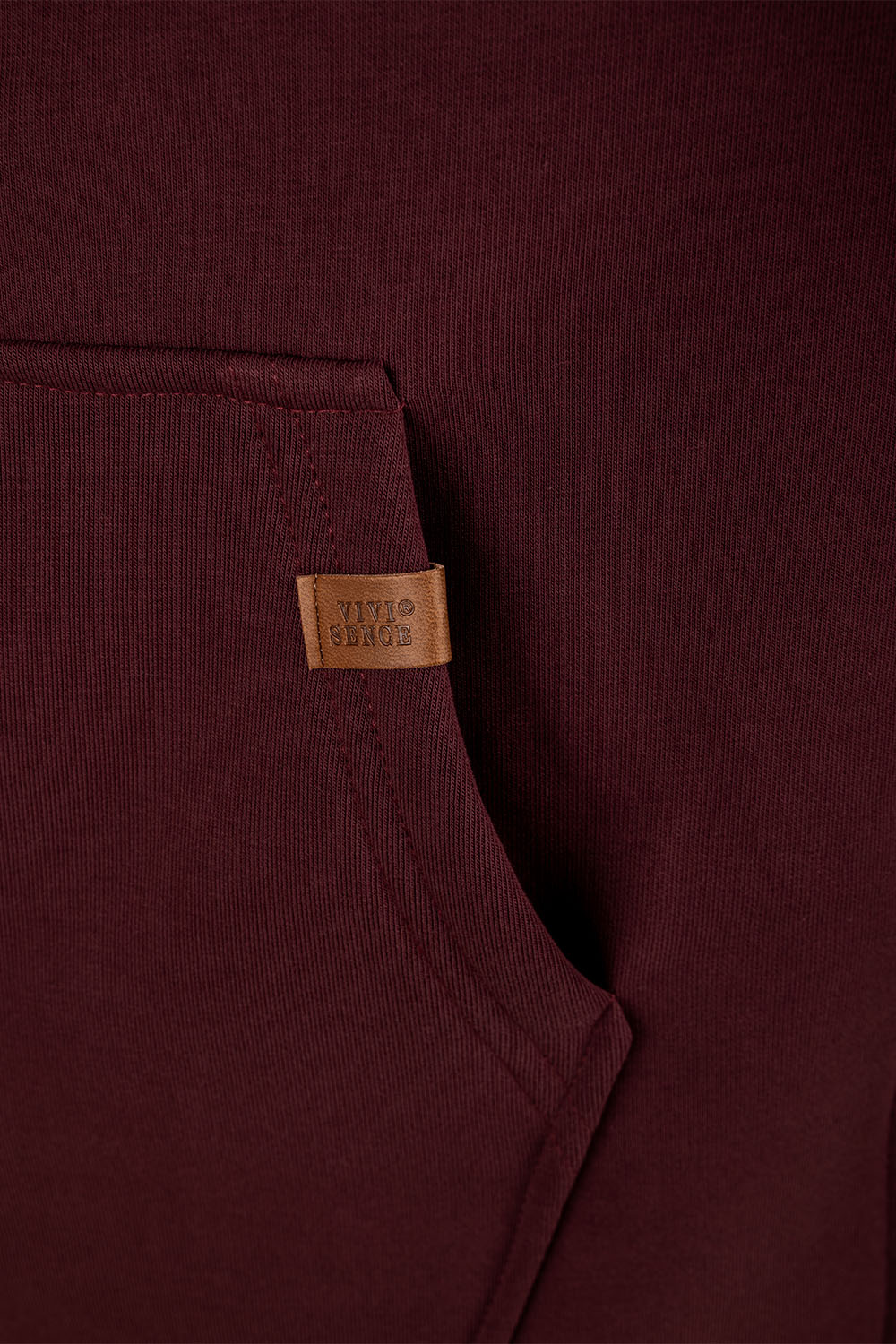 Vivisence Women Loungewear Set Hoodie and Leggings Cotton Blend Comfort Daily, maroon