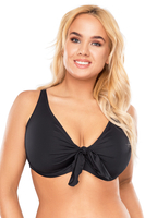 VIVISENCE Bikini Oberteil Damen Bademode Bikini BH Starker Halt 3202, schwarz