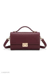 Vivisence Crossbody Bag Women Synthetic Leather Adjustable Strap Everyday, maroon