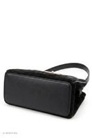 Vivisence Suede-Feel Shoulder Bag, Polyester Crossbody Bag, black