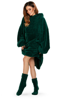 Vivisence Sweat à Capuche Couverture Ultra Doux Poche Frontale Pratique Chaud et Confortable Sweat Couverture Oversize Matériau Chaleureux Idéal Pour L’Hiver, vert