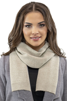 Vivisence Écharpe Femme Hiver Avec Nœud Décoratif Pour Les Journées Froides 7104, beige