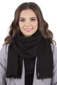 Vivisence Women's Winter Scarf Knitted Warm Comfortable For Cold Days 7102, black