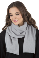 Vivisence Béret Et Écharpe Femme Pour L'automne et L'hiver En Laine Et Acrylique Ensemble Chic Pour L'Hiver Accessoire Mode Durable Pour Cadeau Parfait Confort Et Élégance 7005Kmpl, gris clair