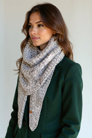 Vivisence Damenschal Weiche Warme Strickoptik Für Stilvolle Wintertage, Grau