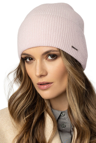 Vivisence Bonnet Femme Doux Tricoté Avec Revers Doublure Intérieure Hiver 7096, rose clair