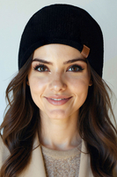 Vivisence Femme Bonnet Hiver Laine Merinos Doux Chaleur Et Confort Ajuste, noir