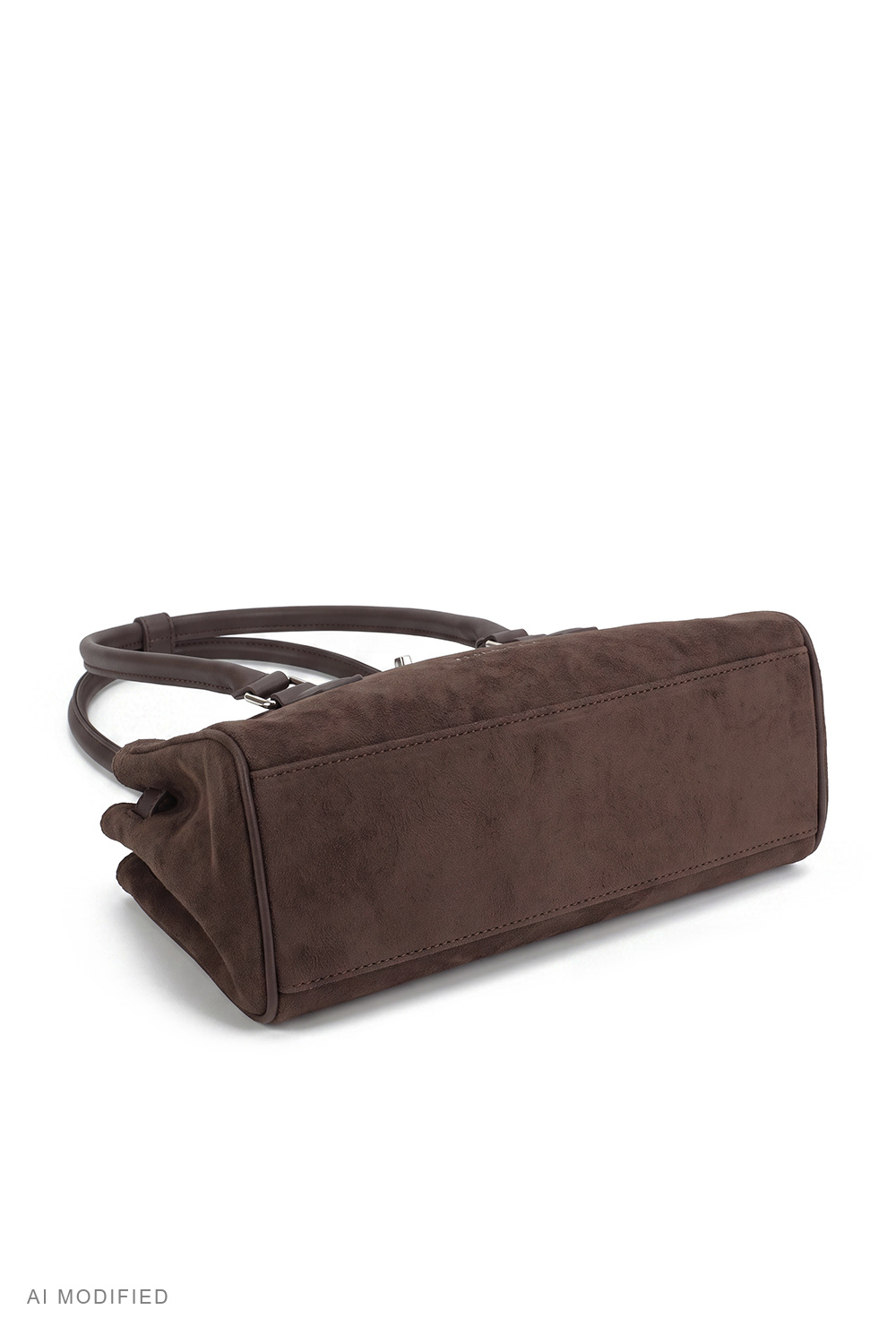 Vivisence Shoulder Bag for Women Polyester Suede Effect Everyday Handbag, brown