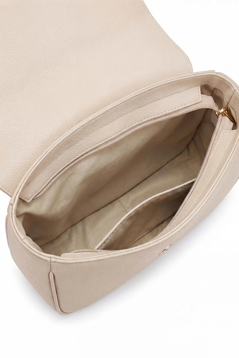 Vivisence Femme Sac À Bandoulière Rabat Magnétique Organisation Quotidienne, écru