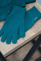 Vivisence Women's Gloves Warm Yarn Perfect For Cold Days 7204, turquoise