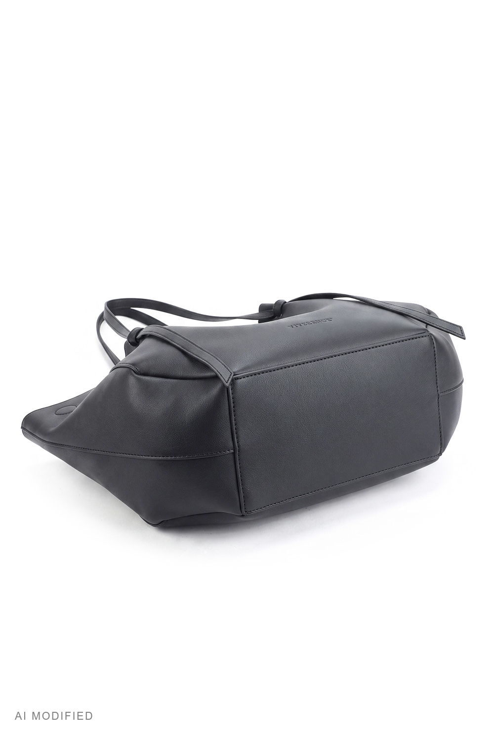 Vivisence T0042 Sac à bandoulière en polyuréthane design géométrique, noir