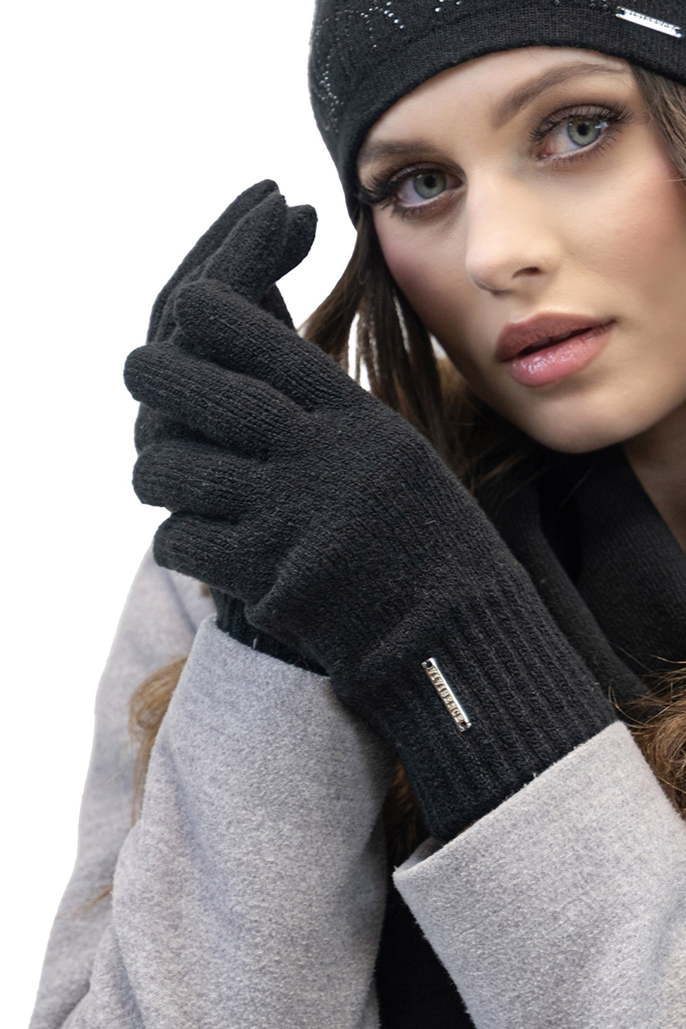 Vivisence Women's Gloves Winter Soft And Warm Ideal For Cold Weather 7202, black