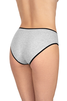 Vivisence Culotte Classique Slip pour Femme Lot de 5 Figi 4016, Bande Noire : Gris/Gris/Gris/Gris Foncé/Gris Foncé 5-pack